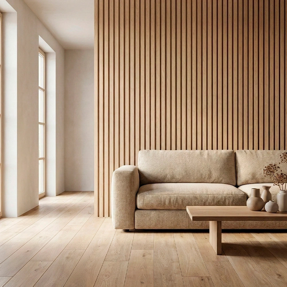 Acoustic Wood Wall Panel — Transform Your Space in Just 30 Minutes - (270cm x 110cm)