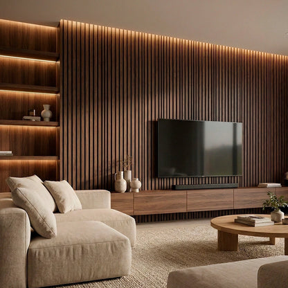 Acoustic Wood Wall Panel — Transform Your Space in Just 30 Minutes - (270cm x 110cm)