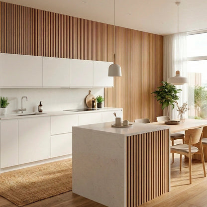 Acoustic Wood Wall Panel — Transform Your Space in Just 30 Minutes - (270cm x 110cm)