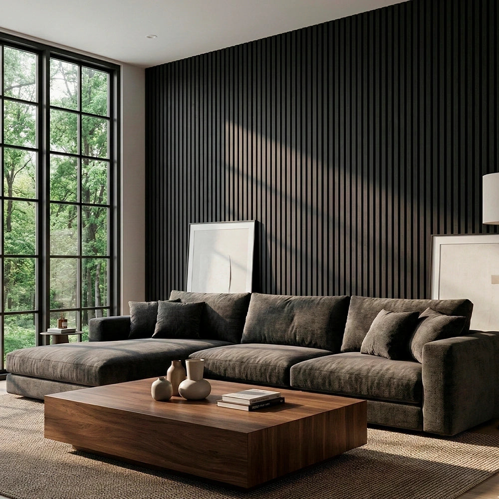 Acoustic Wood Wall Panel — Transform Your Space in Just 30 Minutes - (270cm x 110cm)